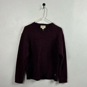 American Eagle Outfitters Men’s Maroon Wool Blend Sweater Long Sleeve Sz XXL
